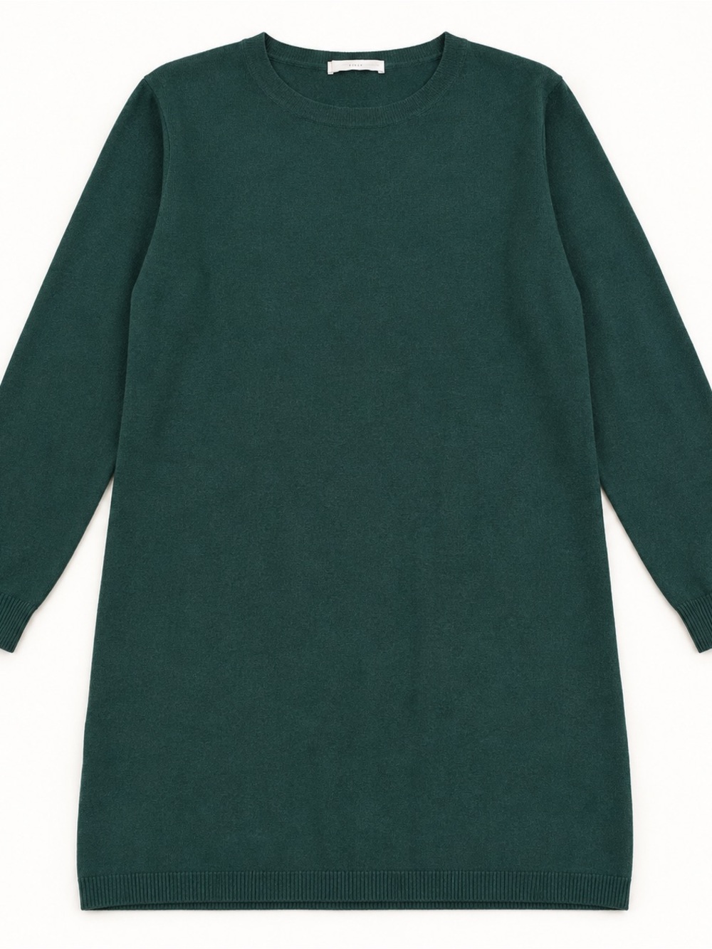 Mango Forest Green Crewneck Longline Sweater